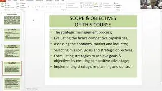 BUSINESS POLICY & STRATEGY, COURSE INTRODUCTION