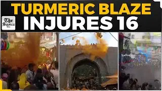 16 Injured as Turmeric Fire Erupts During NCP Victory Celebration in Pune