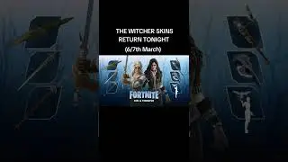 THE WITCHER SKINS RETURN TONIGHT #fortnite #itemshop #TheWitcher