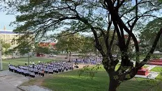 Students respect the national flag of the Kingdom of Cambodia! National anthem of Cambodia 7
