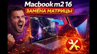Ремонт экрана на MacBook M2 - замена матрицы после падения