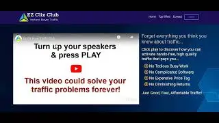 The Click Engine Alternative. Ez Clix Club Traffic Rotator. 50% Commissions