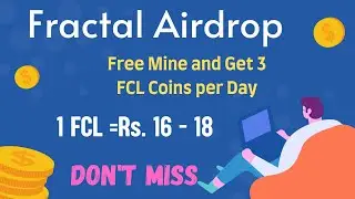 Fractal Airdrop in Telugu I Get Daily 3 Coins FCL Coins #Prasadinfo