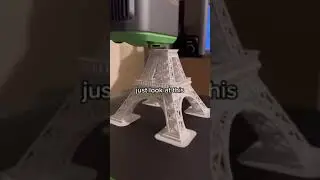 Who needs a plane ticket to Paris when you can 3D print your own Eiffel Tower right at home? #shorts