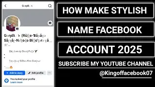 How Make Stylish Name Facebook Account 2025 | Mr Tricker x7 👑