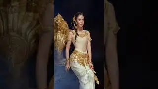 Beautiful Cambodian girl in khmer traditional costume 33