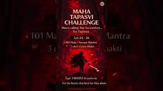 When heart beats for Maa alone! #omswami #MahaTapasviChallenge