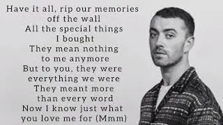 Sam Smith - Diamonds - lyrics