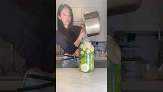 Bread and butter pickles 🥒 w/ cucumbers from the indoor garden #pickles #pickling #breadandbutter
