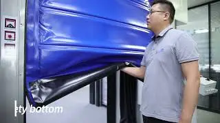 High Speed Fast Action Rapid Rolling Shutter  Door With Heat Device For Cold Storage Warehouse