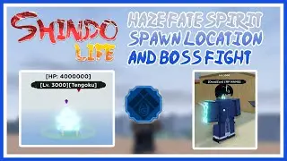 Roblox Shindo Life: Haze Fate Spirit spawn location and boss fight