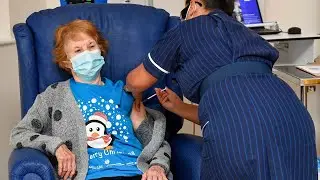First vaccine patient receives second jab