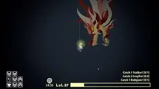 Catching a dragon, no commentary || cat goes fishing