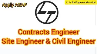 Larsen and Toubro Recruitment 2021। Site Engineer। Civil Engineer। Contracts #Engineer #Recruitment