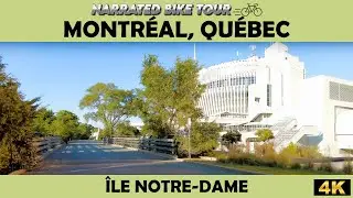🚴&zwj;♂️ Cycling on &Icirc;le Notre-Dame, Montr&eacute;al | Scenic 4K Bike Ride 🇨🇦🌿