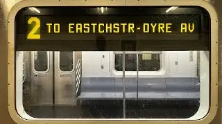 On board a Eastchester–Dyre Ave. bound R142 2 train from Brooklyn College to Eastchester-Dyre Ave.