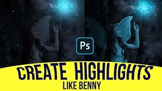 how to create highlights like benny production in photoshop | design panel