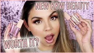 Trying Ultralight Beams by KKW Beauty But Are They Worth It? Peach and Pink Duos