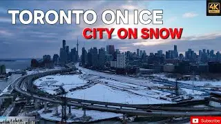 Toronto in Winter 4K: Frozen Lakes & City Skyline | DJI Mini 4 Pro