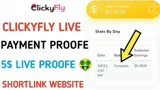 Clickyfly URL SHORTNER Payment Proof | Live Payment Proof Clickyfly |Clickyfly Website Payment Proof