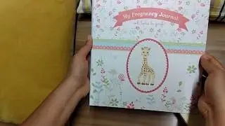 Pregnancy Journal with Sophie la girafe -  Baby book review
