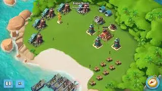 Boom Beach - Destroy Iron Side Enemy Base with Heavy Zooka