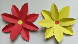 Origami Blume EINFACH. Blumen basteln aus Papier. Bastelideen aus Papier