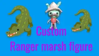 custom ranger marsh octonauts figure! #octonauts #custom #clay #painting