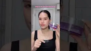 How to do double cleansing your face #doublecleanse #doublecleansing #makeupremover #howto #doublec