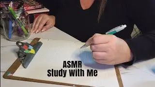 ASMR Study With Me Book Tapping, Writing, Whispered Mumbling(Custom Video For Sam)