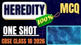 🔥🔥 Heredity One Shot MCQ Cbse Class 10 2026
