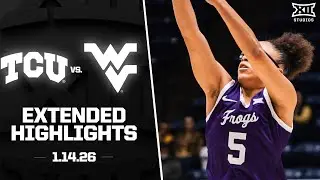 #10 TCU vs. West Virginia Extended Highlights | 2025-26 Big 12 Women's Basketball
