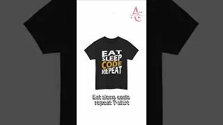 Eat sleep code repeat T-shirt |Amelcreations #shortsvideo #shorts
