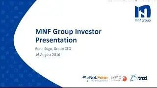 MNF Group Ltd (ASX:MNF) FY16 Results Presentation