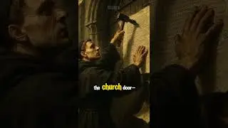 When 1 Book Set Europe on Fire: Luther's 95 Theses #shorts #history #story #legend 