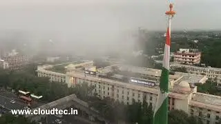 Fog Cannon Against Air Pollution- Fog Cannon/Mist Cannon/Anti Smog Gun on High Rise Building