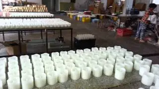 how to make led falshing wax candle 6  第二道工序