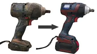 Restoring a BEAST BOSCH GDS 18V-EC 300 ABR Cordless Impact Wrench Transformation 🔧✨