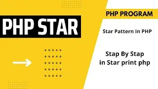 PHP star Pattern in php - Part 7 #star #php #phpproject #technologyonvikash