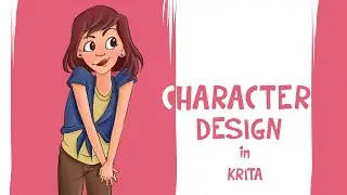 how draw character in krita / krita tutorial for beginners #kritaforbeginners #characterdesign#krita