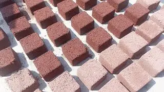 Asmr: Dusty Crunchy Gritty Red Dirt Blocks🟥/ Floor & Water/ Dipping, Smashing In Water & Paste Play💟