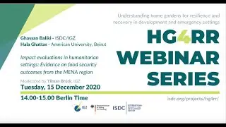 Session 3 - HG4RR Webinar Series