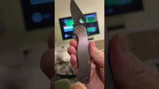 Custom Spyderco Paramilitary 2 acid etched with titanium scales! #edc #dailyessentials #edcknife