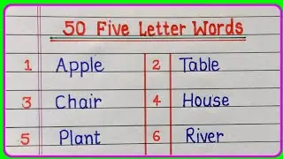 50 Important Five Letter Words with Meanings | Vocabulary Builder 2026