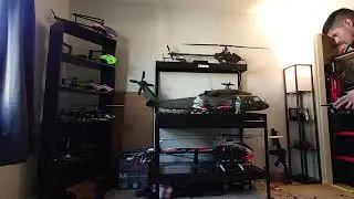 omp m1 evo indoor flight and crash no damage to helicopter!