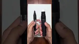 Activating my HUGE Black Posca Marker! 🤩Satisfiying🤩