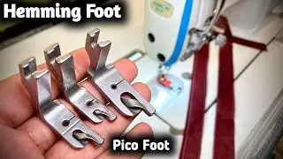 Hemming foot - Sewing machine hemming foot // How to use sewing machine hemming foot