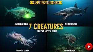 7 Terrifying Deep Sea Creatures You've NEVER Seen Before 🌊 (95% of Ocean is Unexplored)