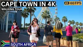 Cape Town CBD Walk | Exploring the Famous Waterfront | 4K 60FPS  🇿🇦