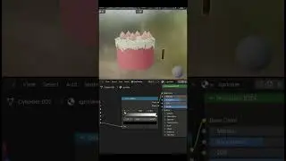 Realistic cake model part -4🎂 #viral #shorts 90 days blender learning challenge